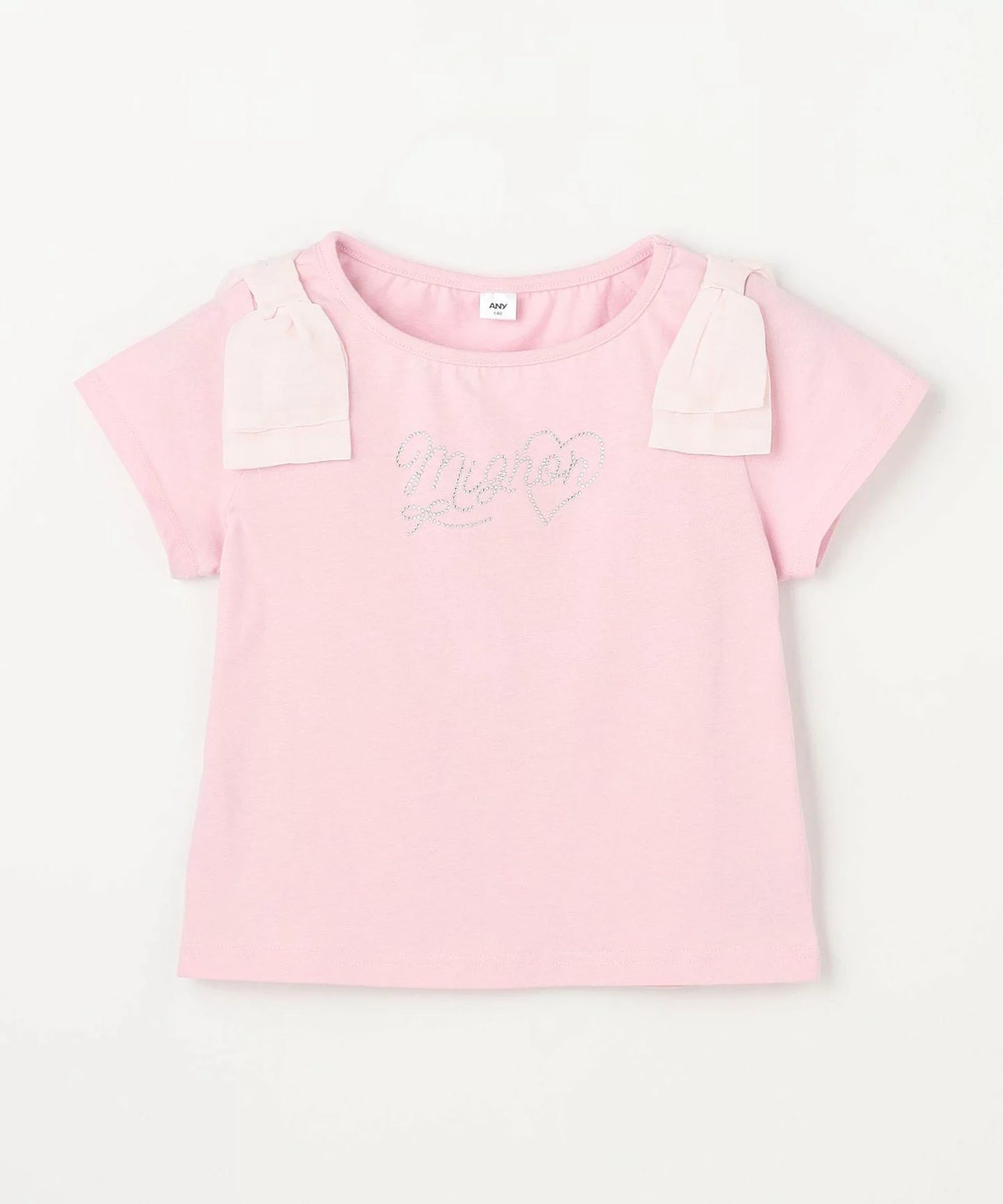 日本童裝 aF#a325 蝴蝶結肩袖上衣 110-160cm 女童款 夏季 TOPS