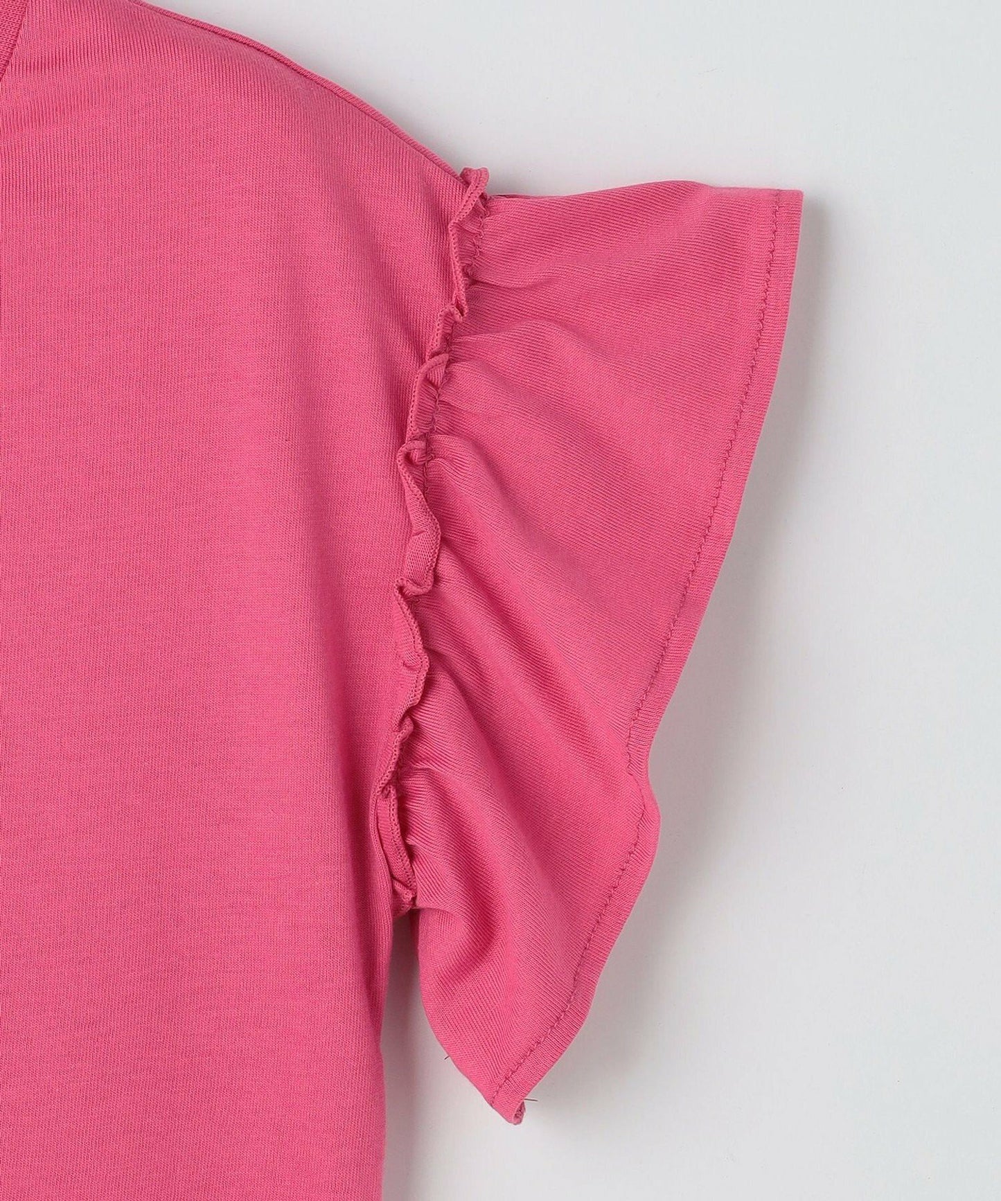 日本童裝 aF#a325 接觸冷感 毛毛印花上衣 90-150cm 女童款 夏季 TOPS