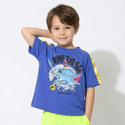 Japanese BDL x Disney parent-child print tops (80-150cm) for boys and girls (summer TOPS) 