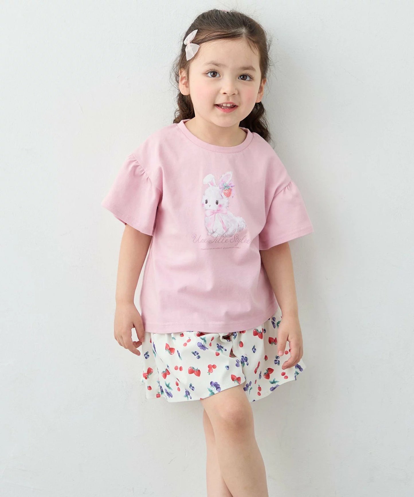 日本童裝 aF#a325 可愛動物印花上衣 90-150cm 女童款 夏季 TOPS