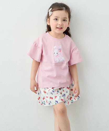 日本童裝 aF#a325 可愛動物印花上衣 90-150cm 女童款 夏季 TOPS