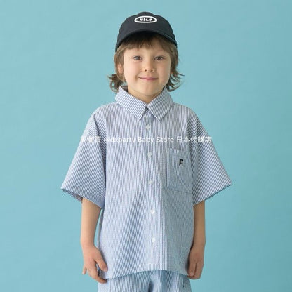 Japanese children's clothing b・R# casual shirt 100-150cm boys/girls spring and summer TOPS 