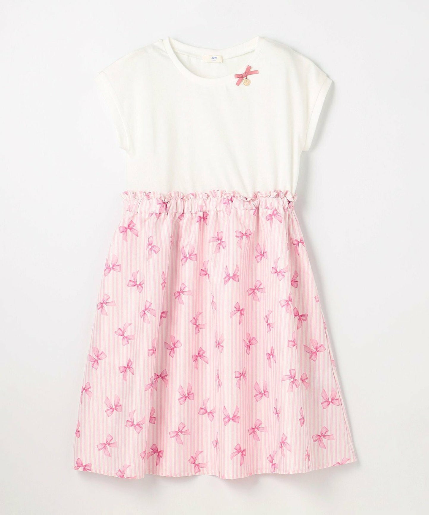 日本童裝 aF#a325 接觸冷感 拼接連身裙 90-150cm 女童款 夏季 DRESSES