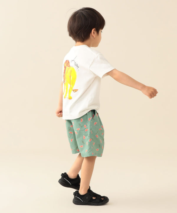 日本童裝 BE#AMS mini 水陸兩用 防水系列 碎花沙灘褲 90-140cm 男童款 PANTS 夏季 夏日玩水泳衣特輯
