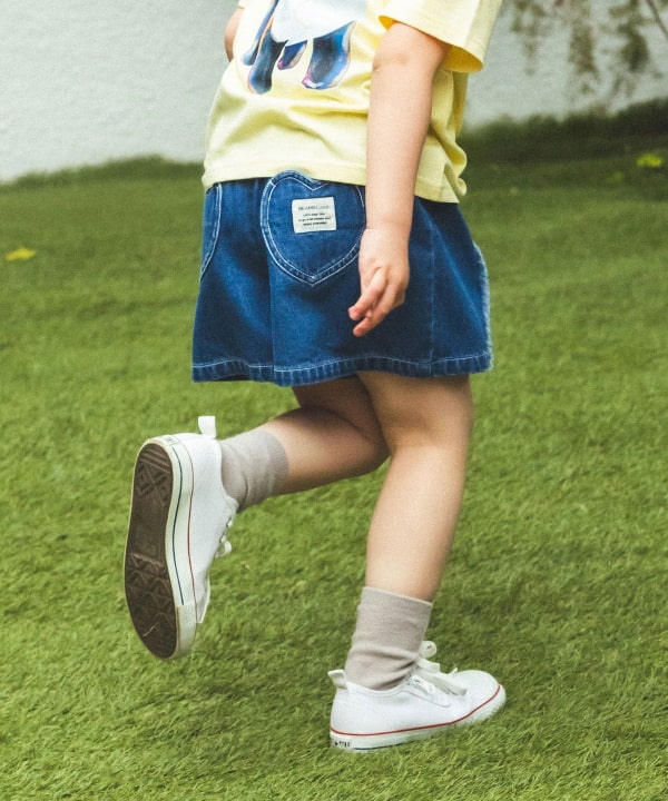 日本童裝 BE#AMS mini 流蘇牛仔短褲 90-150cm 女童款 夏季 PANTS