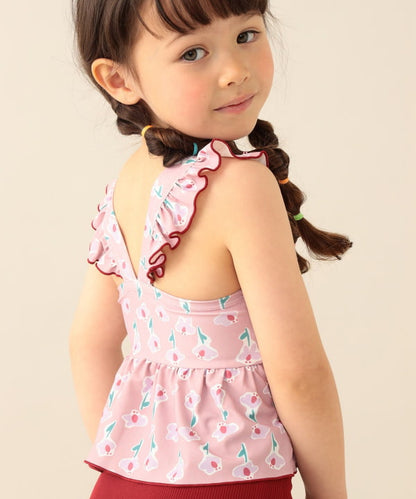 日本童裝 BE#AMS mini 泳衣兩件套裝 100-130cm 女童款 夏季 夏日玩水泳衣特輯