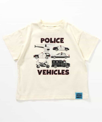 Japanese children's clothing BREEZE work vehicle series tops 80-130cm boys' summer TOPS 