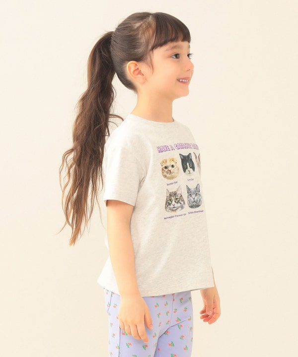 日本童裝 BE#AMS mini 狗狗猫咪印花上衣 90-140cm 男童款/女童款 夏季 TOPS