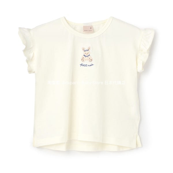 日本童裝 pe#main 可愛皺褶短袖上衣 80-130cm 女童款 夏季 TOPS