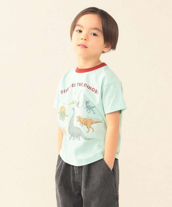 日本童裝 BE#AMS mini 恐龍印花上衣 90-130cm 男童款 夏季 TOPS