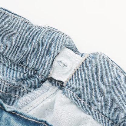 日本童裝 pe#main 蕾絲口袋牛仔長褲 80-130cm 女童款 夏季 PANTS