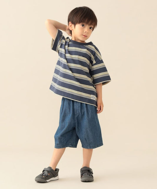 日本童裝 BE#AMS mini 條紋上衣 90-150cm 男童款 夏季 TOPS