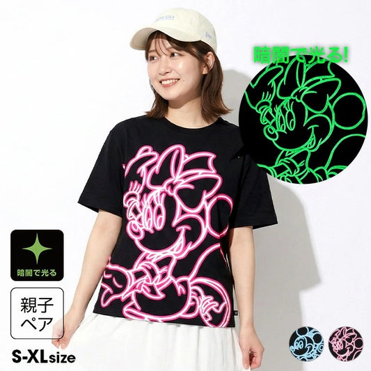 日本童裝 BDL x Disney 親子裝 夜光 印花上衣 S-XL 大人款 男童款/女童款 夏季 TOPS