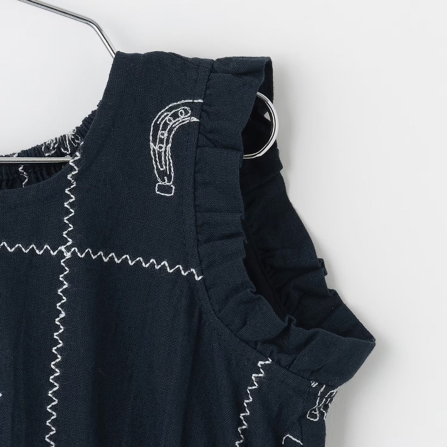 日本童裝 pe#main 印度棉圖案刺繡連身裙 80-130cm 女童款 夏季 DRESSES