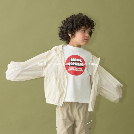 Japanese children's clothing b・R# 2Way vest with detachable sleeves (100-150cm) for boys and girls, spring and summer outerwear 