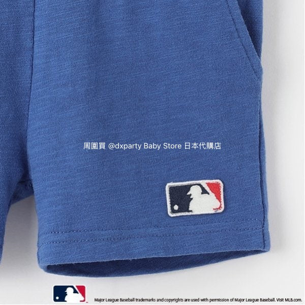 日本童裝 pe#main x MLB 兩件套裝 70-80cm 男童款/女童款 初生嬰兒 夏季 TOPS PANTS