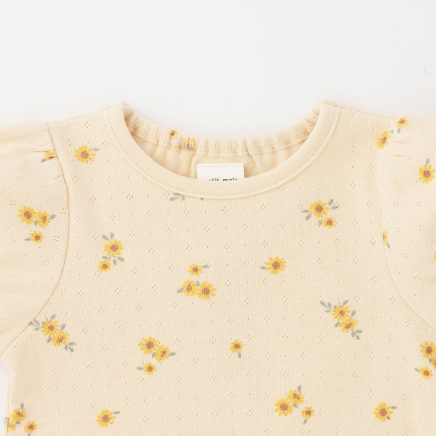 日本童裝 pe#main 蕾絲袖上衣 70-80cm 女童款 初生嬰兒 夏季 TOPS