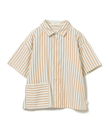 日本童裝 BE#AMS mini 條紋襯衫 90-140cm 男童款 夏季 TOPS