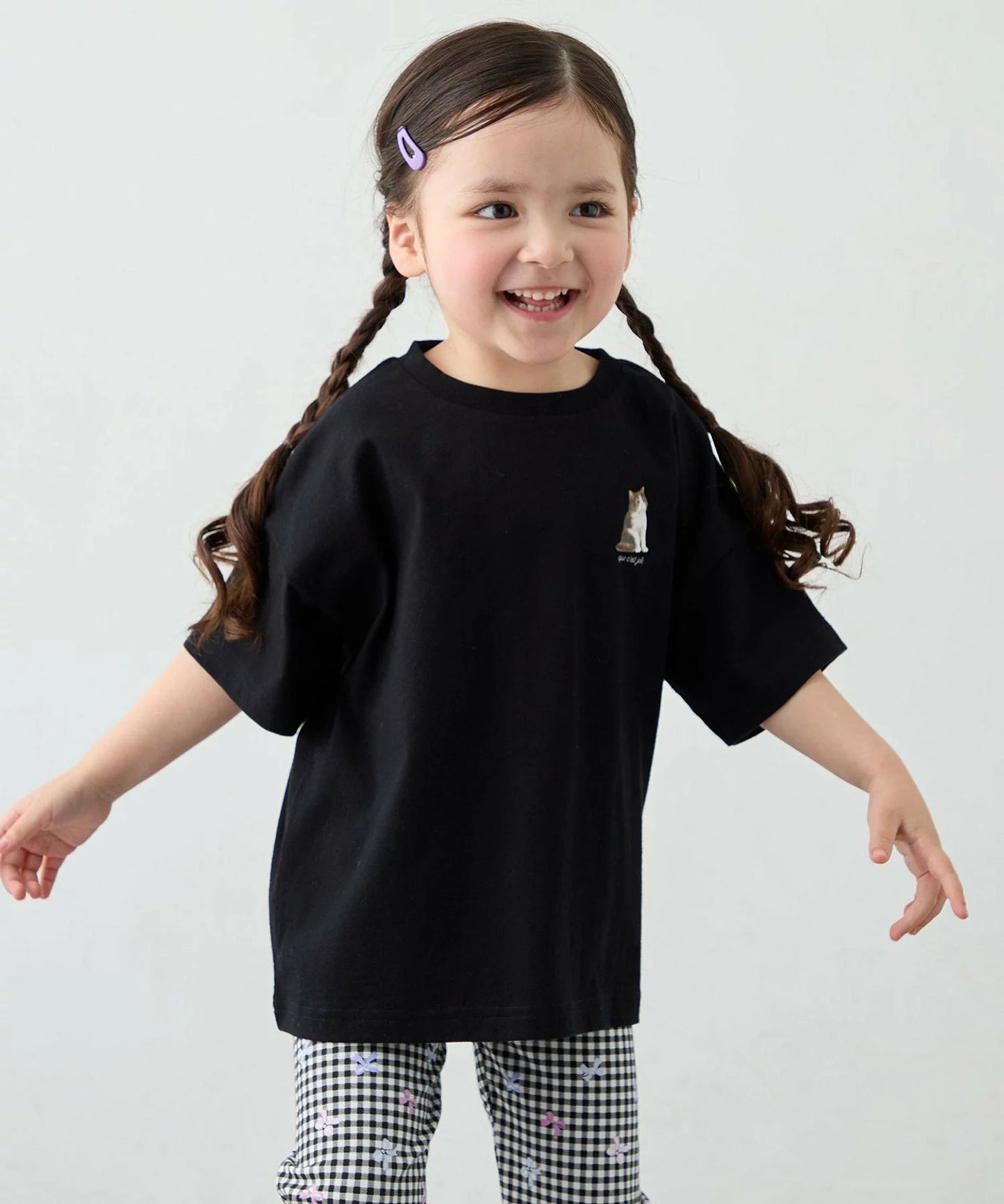 日本童裝 aF#a325 印花短袖上衣 90-150cm 女童款 夏季 TOPS