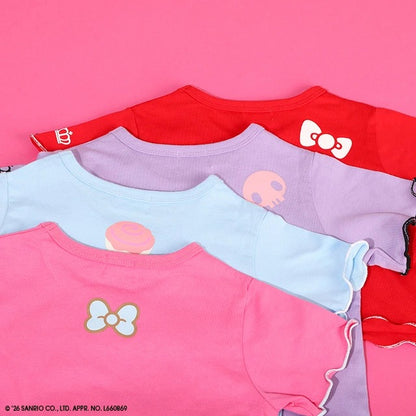 日本童裝 BDL x Sanrio 木耳邊短款上衣 90-140cm 女童款 夏季 TOPS