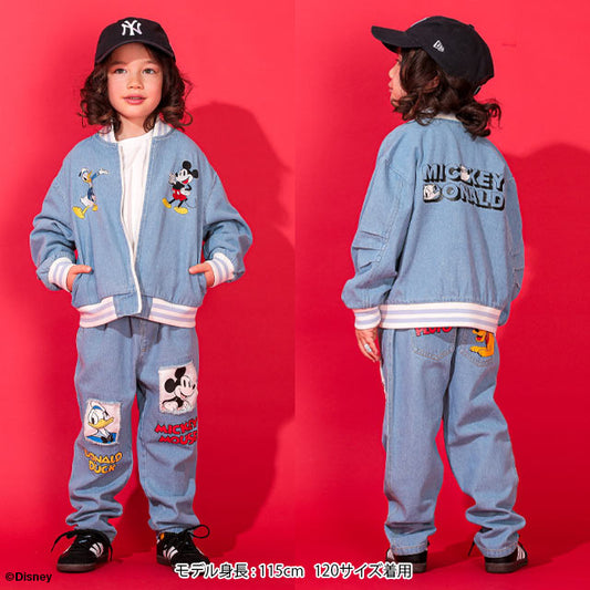 Japanese BDL x Disney Baseball Denim Jacket 80-140cm Boys Spring/Summer OUTERWEAR 