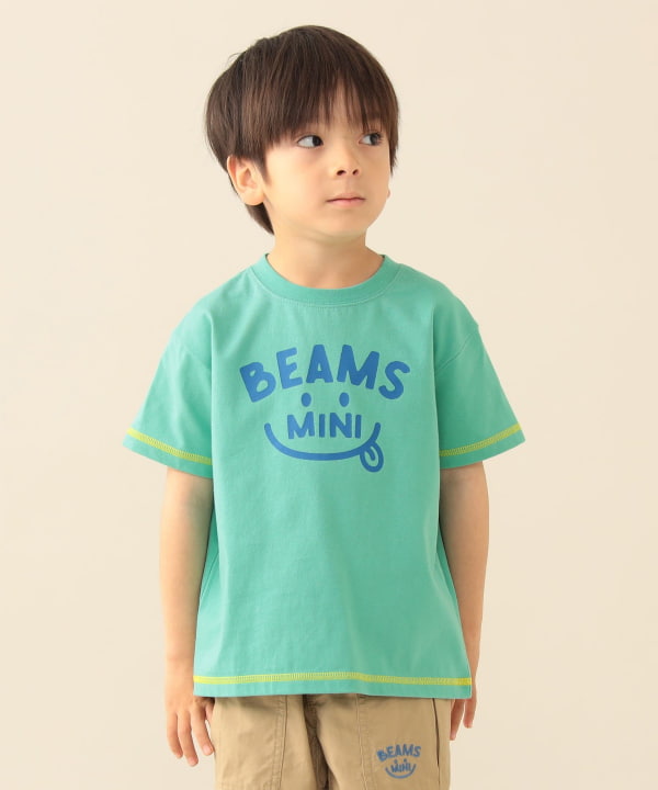 日本童裝 BE#AMS mini 微笑LOGO上衣 90-130cm 親子裝 男童款/女童款 夏季 TOPS