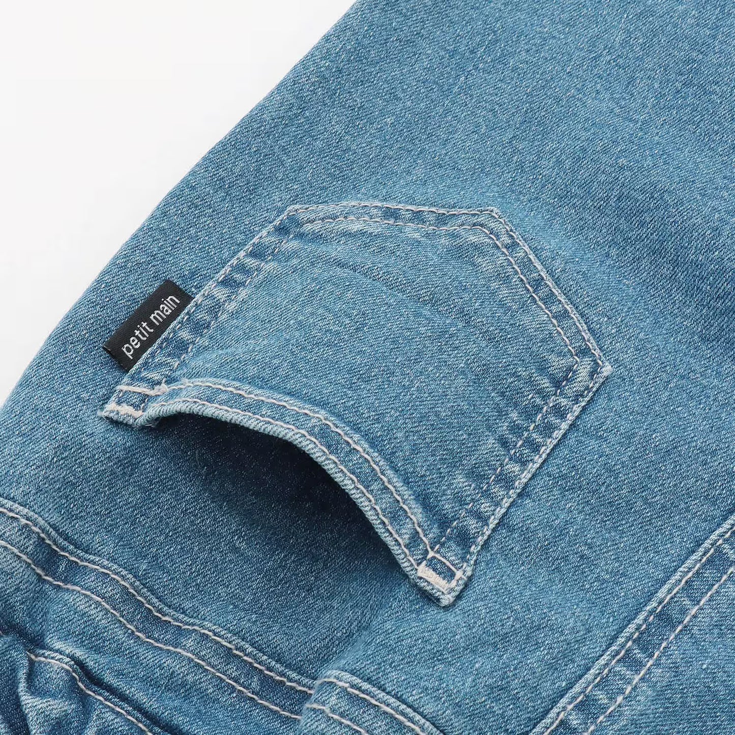 日本童裝 pe#main 蕾絲口袋牛仔長褲 80-130cm 女童款 夏季 PANTS