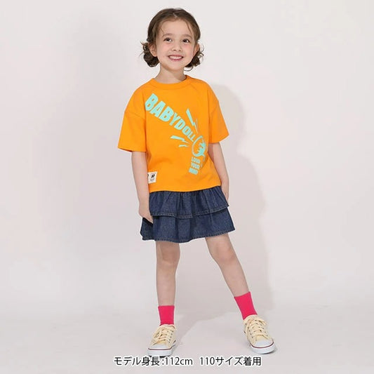 Japanese BDL x Disney parent-child print tops (80-150cm) for boys and girls (summer TOPS) 