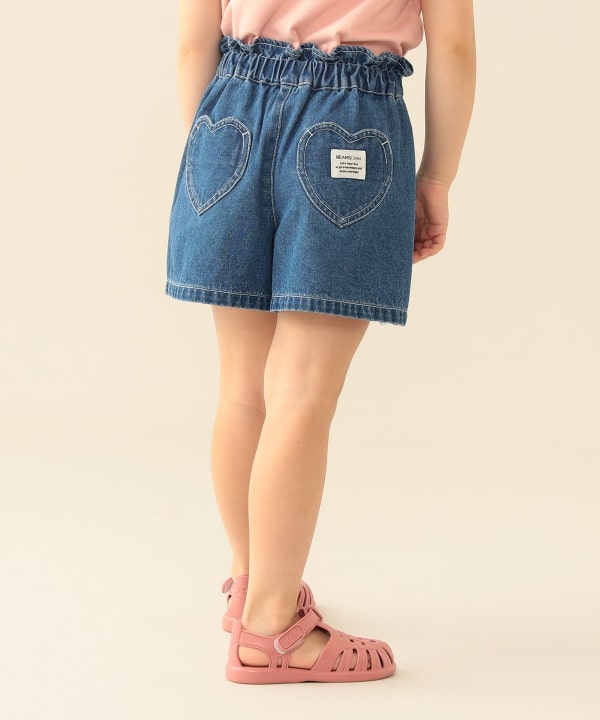 日本童裝 BE#AMS mini 流蘇牛仔短褲 90-150cm 女童款 夏季 PANTS