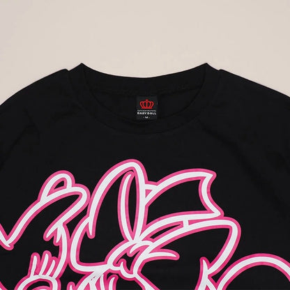 Japanese BDL x Disney parent-child print tops (80-150cm) for boys and girls (summer TOPS) 