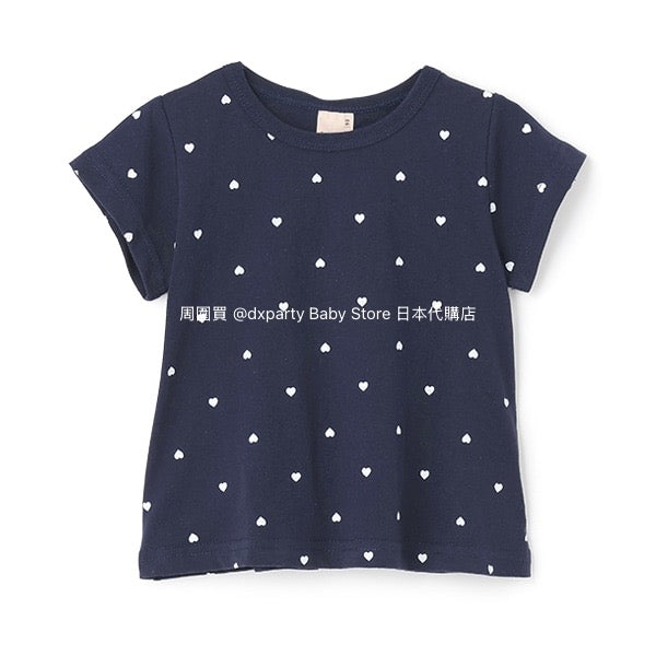 日本童裝 pe#main 可愛皺褶短袖上衣 80-130cm 女童款 夏季 TOPS