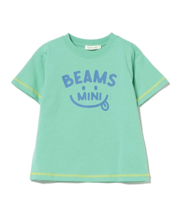 日本童裝 BE#AMS mini 微笑LOGO上衣 90-130cm 親子裝 男童款/女童款 夏季 TOPS