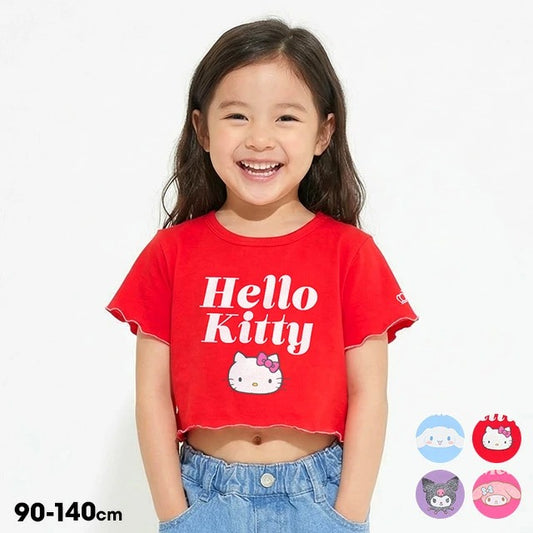 日本童裝 BDL x Sanrio 木耳邊短款上衣 90-140cm 女童款 夏季 TOPS