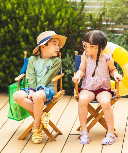 日本童裝 BE#AMS mini 泳衣兩件套裝 100-130cm 女童款 夏季 夏日玩水泳衣特輯
