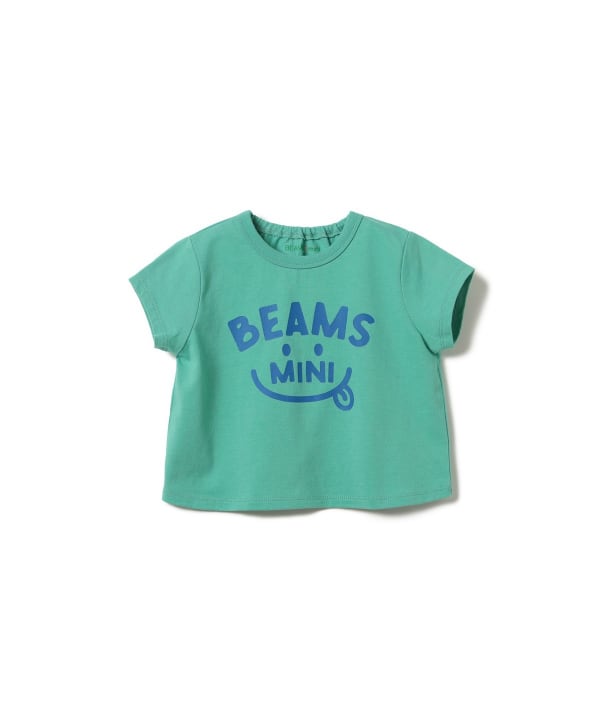 日本童裝 BE#AMS mini 微笑LOGO上衣 70-80cm 親子裝 男童款/女童款 初生嬰兒 夏季 TOPS