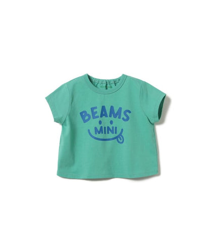 日本童裝 BE#AMS mini 微笑LOGO上衣 70-80cm 親子裝 男童款/女童款 初生嬰兒 夏季 TOPS