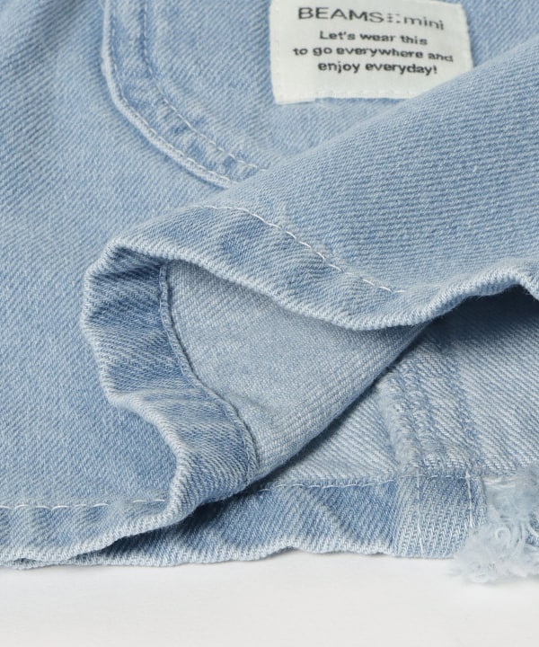 日本童裝 BE#AMS mini 流蘇牛仔短褲 90-150cm 女童款 夏季 PANTS