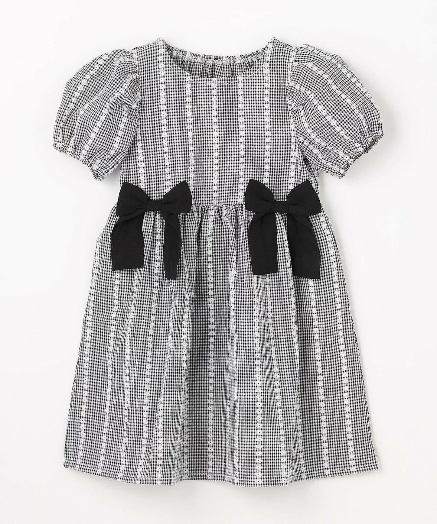 日本童裝 aF#a325 蝴蝶結連身裙 100-150cm 女童款 夏季 DRESSES 面試/宴會/表演