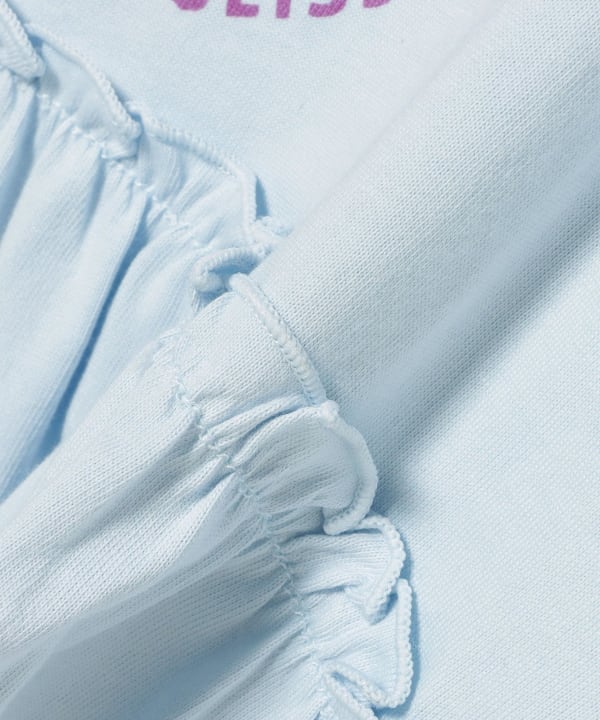 日本童裝 BE#AMS mini 印花皺褶上衣 90-140cm 女童款 夏季 TOPS