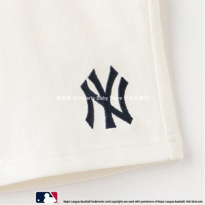 Japanese children's clothing pe#main x MLB logo embroidered shorts 80-130cm boys' summer PANTS 