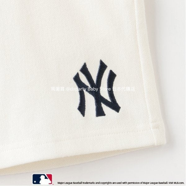 日本童裝 pe#main x MLB logo刺繡短褲 80-130cm 男童款 夏季 PANTS