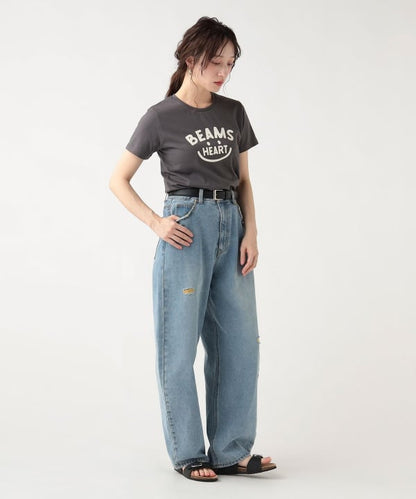 日本童裝 BE#AMS HEART 微笑LOGO上衣 M-L 親子裝 大人款 夏季 TOPS