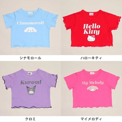 日本童裝 BDL x Sanrio 木耳邊短款上衣 90-140cm 女童款 夏季 TOPS
