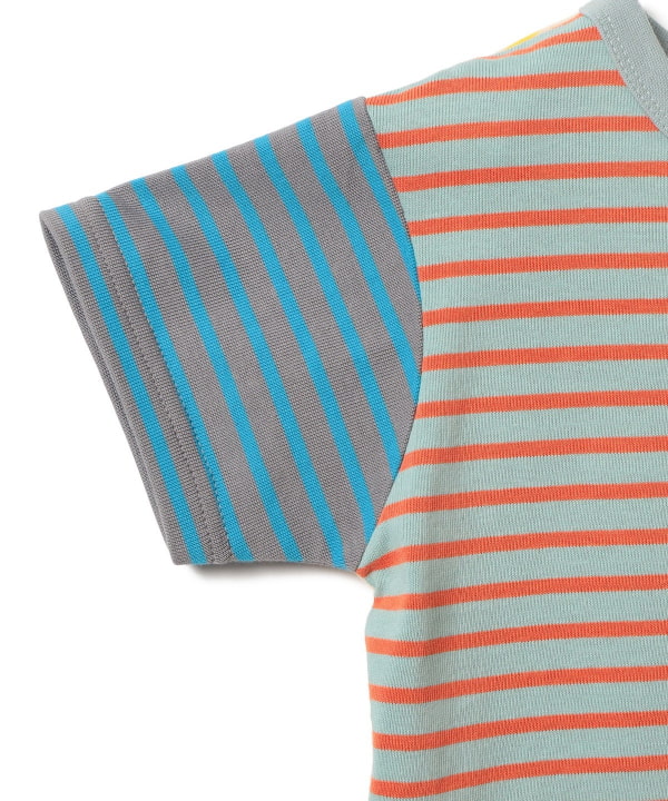 日本童裝 BE#AMS mini 條紋短袖上衣 90-140cm 女童款 夏季 TOPS