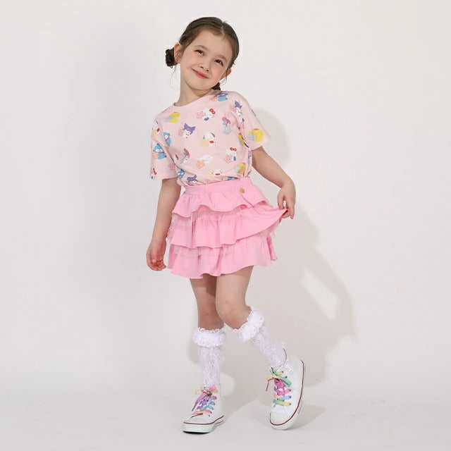 日本童裝 BDL x Sanrio 粉彩印花上衣 80-140cm 女童款 夏季 TOPS
