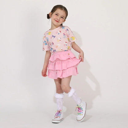 日本童裝 BDL x Sanrio 粉彩印花上衣 80-140cm 女童款 夏季 TOPS
