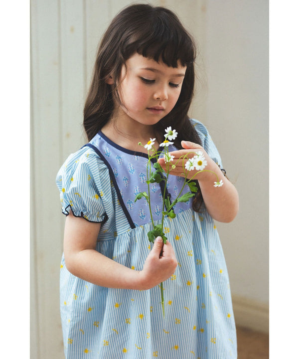 日本童裝 BE#AMS mini 民族風印花連身裙 90-140cm 女童款 夏季 DRESSES