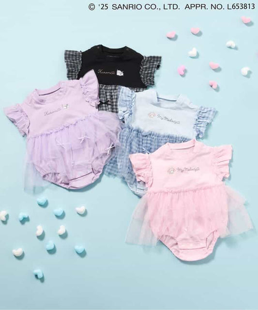 Japanese Ampersand x Sanrio Chiffon Jumpsuit (60-80cm) for Girls (Spring) (Newborn Baby Jumpsuit) 