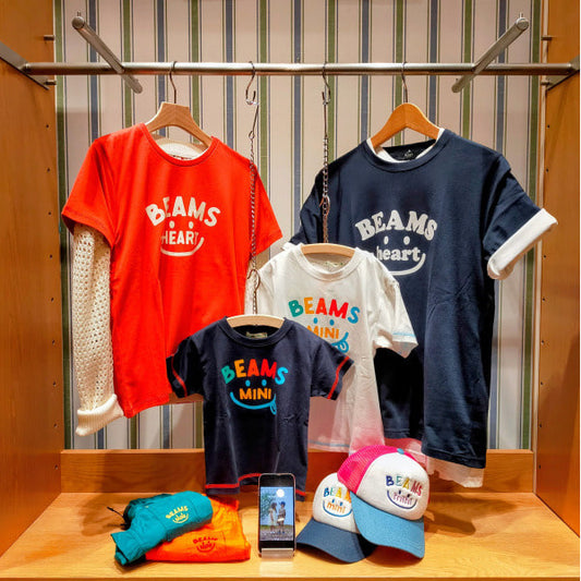 日本童裝 BE#AMS mini 微笑LOGO上衣 90-130cm 親子裝 男童款/女童款 夏季 TOPS