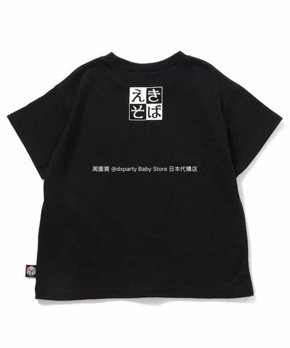 BREEZE Japanese children's clothing parent-child soba print top 80-140cm/M-XL boys/girls/adult summer TOPS 